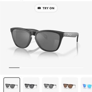 Oakley Frogskin Sunglasses Polarized Black